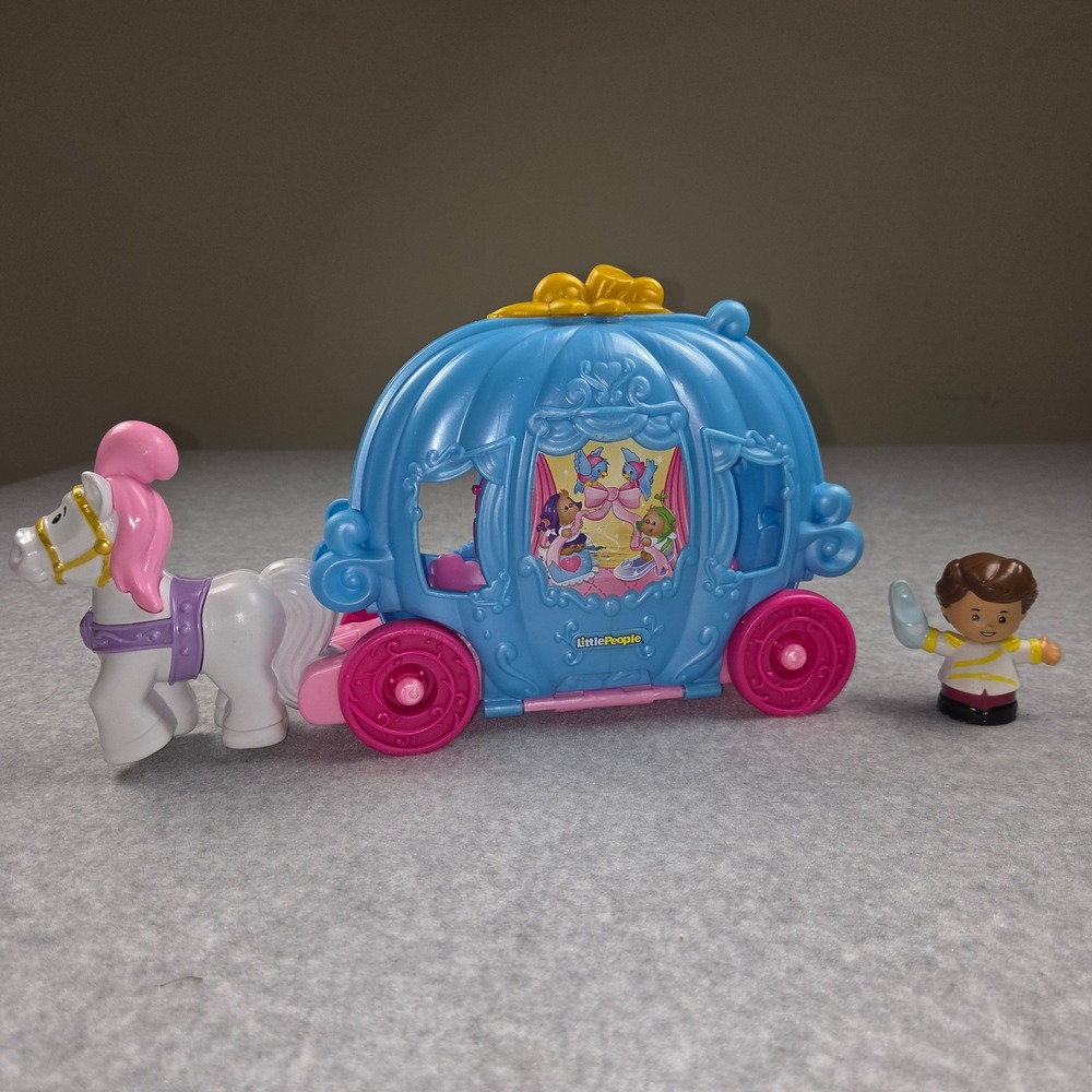 Fisher Price Little People Disney Princess Cinderella Carriage Prince Charming